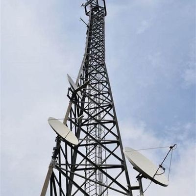 Q255B Q355B Q420B डिजाइन 3 पैरों वाला कोणीय इस्पात टॉवर दूरसंचार टॉवर