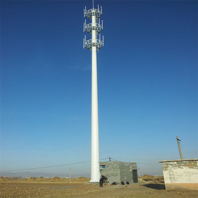 उच्च गुणवत्ता 20m 30m 45m 50m संचार एंटीना पोल 5G सेल सिग्नल बेस स्टेशन मोनोपोल स्टील दूरसंचार टॉवर