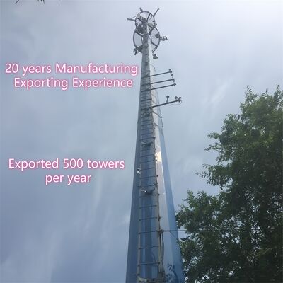 आयरन वाईफाई सेल फोन एंटीना टॉवर 25 मीटर 40 मीटर ऊंचाई नेटवर्क मोबाइल जीएसएम संचार