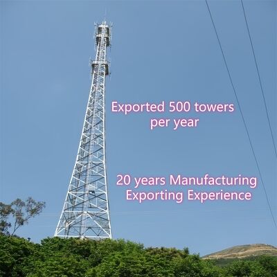 20 30 40 एम 3 पैर ट्यूबलर स्टील सीमलेस आईएसपी इंटरनेट 5 जी वाईफाई बीटीएस दूरसंचार प्रसारण टॉवर