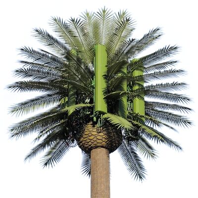 15 21 27एम दर्शनीय क्षेत्र बायोनिक ट्री छलावरण जस्ती स्टील आउटडोर 5जी 4जी वाईफ़ाई संचार टॉवर