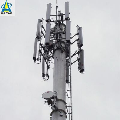 ग्रामीण आपातकालीन दूरसंचार के लिए 20M 30M मोनोपोल कम्युनिकेशन टॉवर लाइटवेट एल्युमीनियम