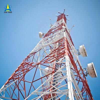 ग्रामीण दूरसंचार अवसंरचना ANSI/TIA-222-G मानक के लिए अनुकूलित लोड-बेयरिंग संरचना के साथ हेवी-ड्यूटी 4 लेग्ड एंगुलर स्टील लैटिस टॉवर