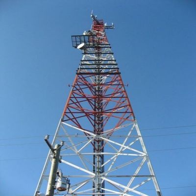 फ्रेम संरचना बोल्ट सीढ़ी 4 पैर टावर जाली 5-200M ऊंचाई