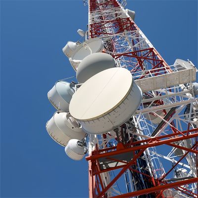 50 60 70 80 मीटर 3G 4G 5G मास्ट एंटीना आश्रय 4-पैर जाली स्व-समर्थन पायलन स्टील संरचना दूरसंचार टॉवर