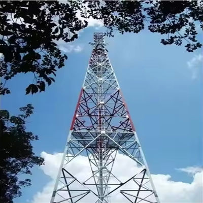 50 मीटर माइक्रोवेव एंटीना स्व-समर्थन टॉवर जाली डिजाइन 3 पैर दूरसंचार इस्पात टॉवर