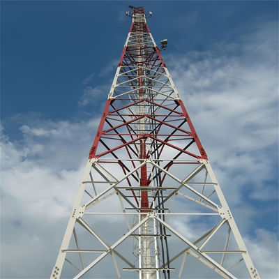 10 - 60 मीटर स्व-समर्थन इंटरनेट 5G दूरसंचार टॉवर एंटीना 3 पैरों वाला टॉवर