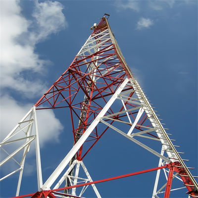10 - 60 मीटर स्व-समर्थन इंटरनेट 5G दूरसंचार टॉवर एंटीना 3 पैरों वाला टॉवर