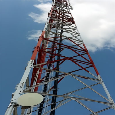 10 - 60 मीटर स्व-समर्थन इंटरनेट 5G दूरसंचार टॉवर एंटीना 3 पैरों वाला टॉवर
