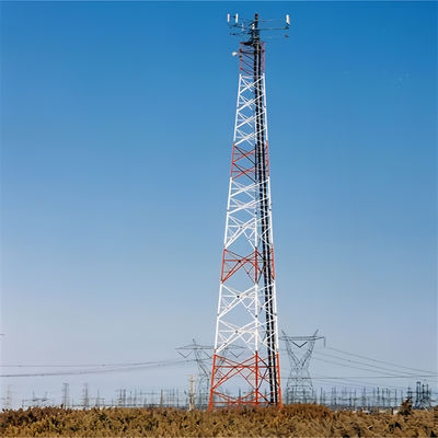 स्व-समर्थन जस्ती कोणीय इस्पात 3 पैर टावर 5-100M