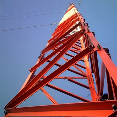 5 10 15 20 25 30 एम स्व-समर्थन जस्ती कोणीय इस्पात 3 पैर टावर