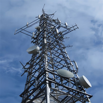 5-200M जस्ती कोण स्टील स्टील जाली टॉवर निर्माता जाली दूरसंचार टॉवर