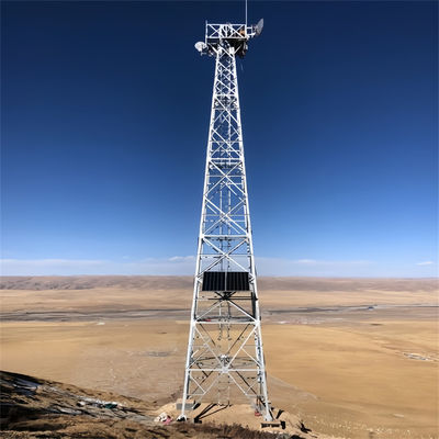 स्वायत्त जाली स्टील माइक्रोवेव रेडियो वाईफाई दूरसंचार 4 पैर कोण सेल टॉवर और जाली मस्तूल बिक्री के लिए