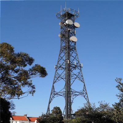 50 मीटर स्टील सौर ऊर्जा टीवी उपग्रह माइक्रोवेव ग्रिड टॉवर मस्तूल 50 किमी इंटरनेट सिग्नल रेडियो दूरसंचार टॉवर