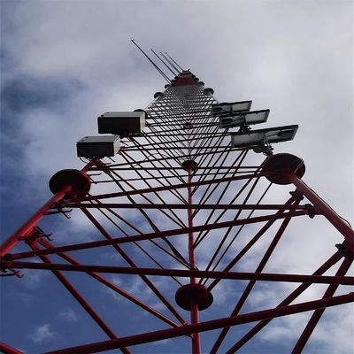 निर्माता मूल्य 2g 3g 4g 5g वायरलेस दूरसंचार जीएसएम सिग्नल एंटीना 3/4 पैर ट्यूबलर स्टील टॉवर