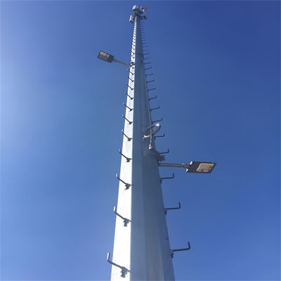 OEM जस्ती स्व-समर्थन एकाधिकार एंटीना टॉवर मस्तूल जीएसएम 5जी संचार ट्यूब टॉवर पोल के लिए