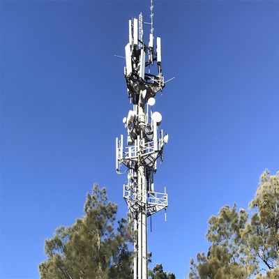 अनुकूलित पेशेवर वाईफाई लंबी दूरी के कार्य मंच माइक्रोवेव स्व-समर्थन एकाधिकार एंटीना टॉवर