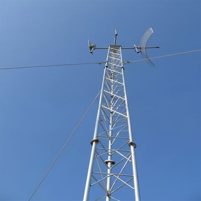 वायरलेस संचार आयरन दूरसंचार Guyed Pole Tower 5g रेडियो एंटीना वाईफाई आईएसपी इंटरनेट टॉवर बिक्री के लिए