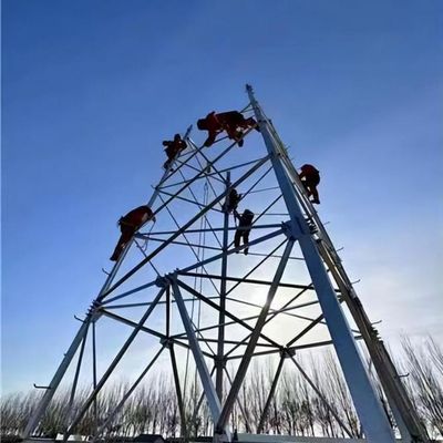 33KV से 110KV पावर ट्रांसमिशन टॉवर कोण आयरन टॉवर 30-180 किमी/घंटा हवा की गति