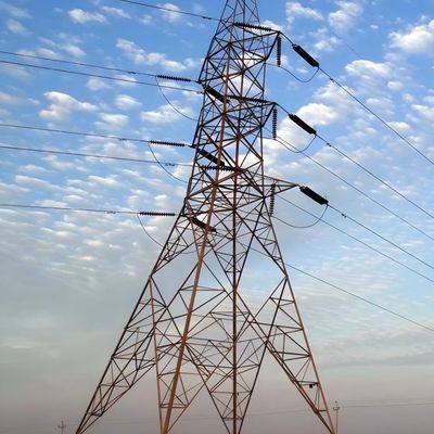 133 केवी गैल्वेनाइज्ड इलेक्ट्रिक पावर ट्रांसमिशन टॉवर स्टील पोल ट्यूबलर टॉवर