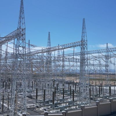 कोण लोहा उच्च वोल्टेज विद्युत टॉवर हवा की गति 30-180 किमी/घंटा 132kv ट्रांसमिशन टॉवर
