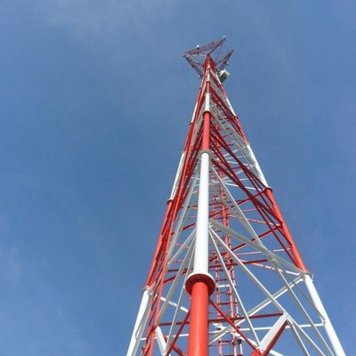 3 लेग लेग्ड ट्यूब पाइप ट्यूबलर सेल्फ सपोर्टिंग स्टील हॉट डिप गैल्वेनाइज्ड टेलीकम्यूनिकेशन कम्युनिकेशन सेल टॉवर
