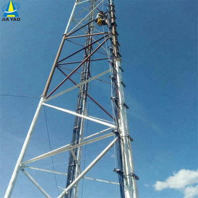 टीवी एंटेना पोल मस्तूल 3 पैर ट्यूबलर स्टील टॉवर 175M- 300M
