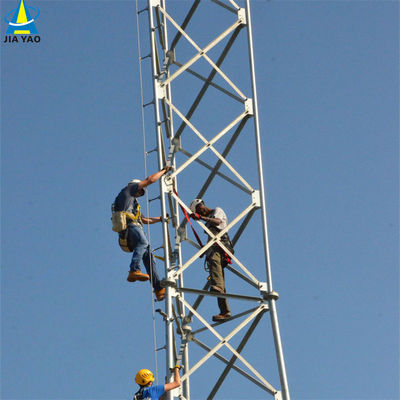 10 20 30 40 50 60M जस्ती ट्यूबलर स्टील टॉवर वाई-फाई सिग्नल बीटीएस टेलीविजन 3 पैर ट्यूबलर स्टील टॉवर