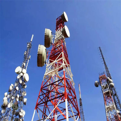 संचार के लिए 30 मीटर स्व-समर्थन जाली टावर जीएसएम टावर कोण स्टील से बना