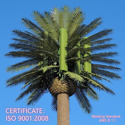 छुपा हुआ पेड़ एंटीना टॉवर मौसम प्रतिरोधी स्टील 20 मीटर वाईफाई सिग्नल आवासीय क्षेत्र चुपके