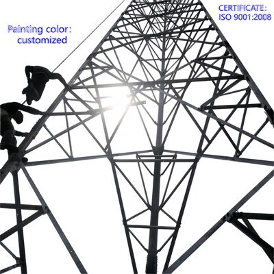 20 - 50 मीटर 55 मीटर 60 मीटर 70 मीटर 80 मीटर हॉट डीआईपी गैल्वेनाइज्ड 3 लेग सेल्फ सपोर्टिंग टॉवर 3 लेग एंगल टॉवर