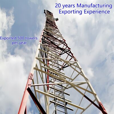 5 10 15 20 25 30 एम स्व-समर्थन जस्ती कोणीय इस्पात 3 पैर टावर