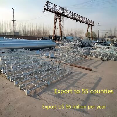 60M 3-Tube Customized 3 Leg Galvanized Steel Self Supporting Wifi Gsm Microwave Telecom Base Station Tower