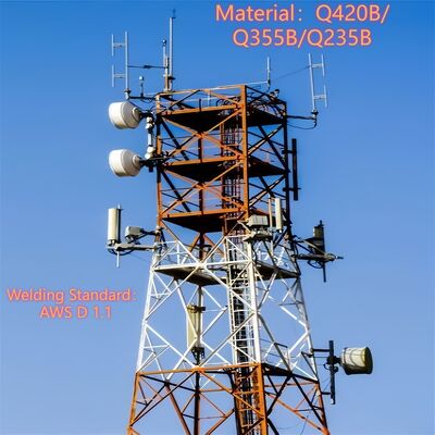 20 30 40M 4 Leg Angular Steel Lattice Durable 5G Wifi Cell Signal Booster Telecommunication Tower