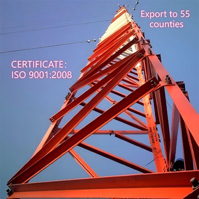 30M 55M 85M गाइड वायर 3 लेग गैल्वेनाइज्ड ग्रिट स्टील 5G वाईफाई आईएसपी इंटरनेट माइक्रोवेव दूरसंचार सिग्नल मास्ट