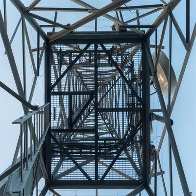 Hot Dip Galvanized 4 Leg Angular Steel Free Standing Gsm Cdma Satellite Telecom Communication Tower