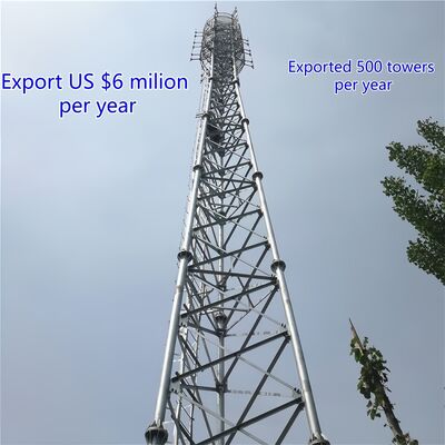 उद्योग में भारी भार और पर्यावरणीय आवश्यकताओं को पूरा करने के लिए डिज़ाइन किया गया मजबूत और टिकाऊ 3 पैरों वाला ट्यूबलर स्टील टॉवर
