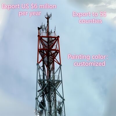 उद्योग में भारी भार और पर्यावरणीय आवश्यकताओं को पूरा करने के लिए डिज़ाइन किया गया मजबूत और टिकाऊ 3 पैरों वाला ट्यूबलर स्टील टॉवर