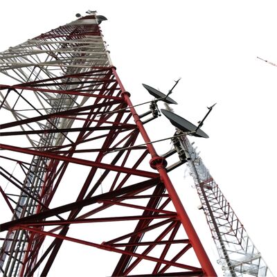 दीर्घकालिक स्थायित्व और पर्यावरणीय तनाव के प्रतिरोध के लिए डिज़ाइन किया गया उच्च शक्ति 3 पैरों वाला ट्यूबलर स्टील टॉवर