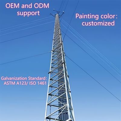संरचनात्मक प्रदर्शन के लिए ANSI/TIA-222-G-H-F और यूरोपीय EN मानकों के अनुरूप डिजाइन की विशेषता वाले गाइड वायर टॉवर