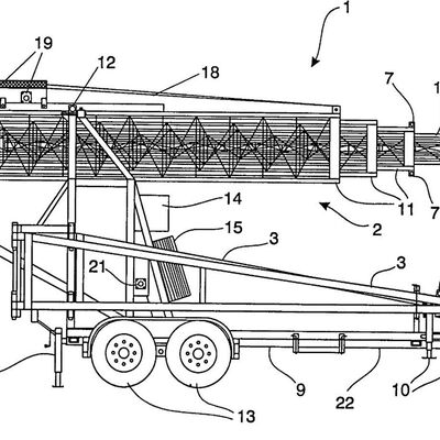 दूरबीन टावर 15-30M जस्ती स्टील ट्रक घुड़सवार संचार एंटेना 40M/S पवनरोधी