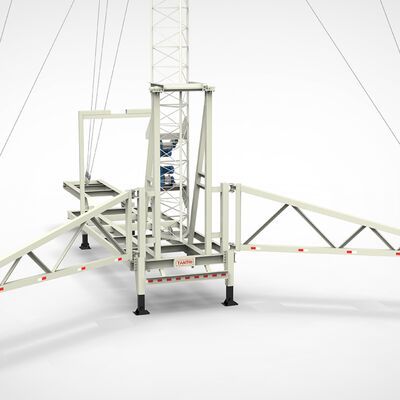 मोबाइल ट्रक घुड़सवार दूरबीन जस्ती इस्पात 15 20 25 30M 5G 4G वाईफाई संचार टावर पहियों पर