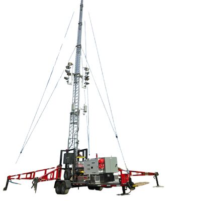 आउटडोर दूरबीन जस्ती स्टील 15 20 30M 5G 4G वाईफाई आपातकालीन संकेत बूस्टर संचार टॉवर