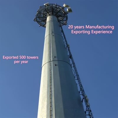 20 28 36M लैंडस्केप फ्रेंडली मोनोपोल ट्यूबलर गैल्वनाइज्ड आउटडोर 5G 4G माइक्रोवेव सिटी सीनिक कम्युनिकेशन मस्त