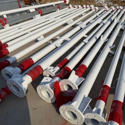 40M 3 लेग्ड ट्यूबलर स्टील टॉवर गैल्वनाइज्ड संरचना टेलीकॉम माइक्रोवेव और अवलोकन अनुप्रयोगों के लिए उपयुक्त है