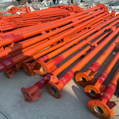 उच्च प्रभाव शक्ति वाला 45M हैवी ड्यूटी 3 लेग्ड ट्यूबलर स्टील टॉवर, टेलीकॉम माइक्रोवेव और सुरक्षा टावरों के लिए उपयुक्त