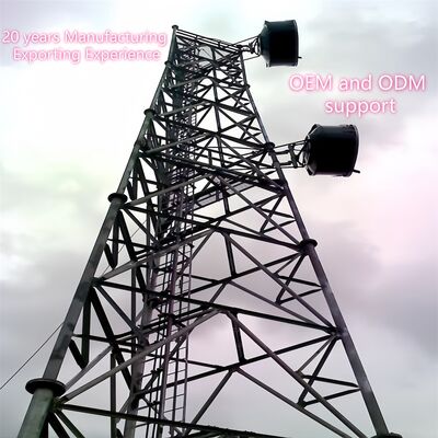 Heavy Gauge 3 Legged Tubular Steel Tower with Hot Dip Galvanized Finish for Enhanced Corrosion Resistance in Outdoor