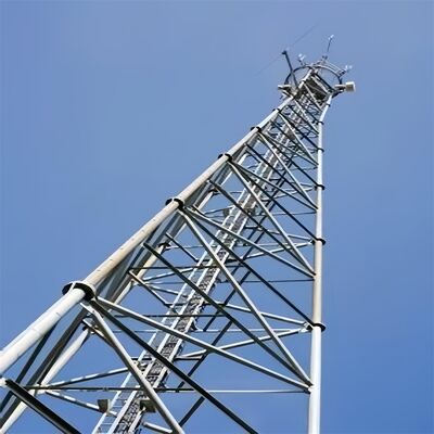 Heavy Gauge 3 Legged Tubular Steel Tower with Hot Dip Galvanized Finish for Enhanced Corrosion Resistance in Outdoor