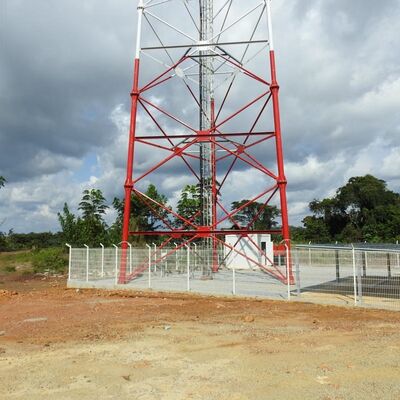Heavy Gauge 3 Legged Tubular Steel Tower with Hot Dip Galvanized Finish for Enhanced Corrosion Resistance in Outdoor