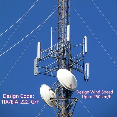 Guyed Wire Steel Telecom Tower Fast Delivery Custom Prefabricated Modular Easy Installation